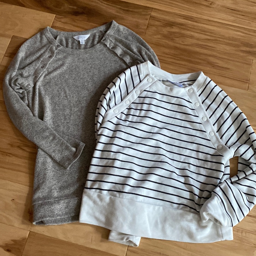 Bundle of 2 NWOT maternity nursing tops. Motherhood Maternity; Market & Spruce